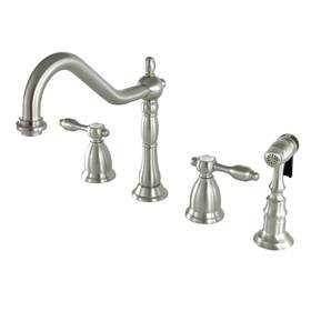 Kingston Brass 663370278648 Ks179.talbs Tudor 1.8 Gpm Widespread Kitchen - Nickel