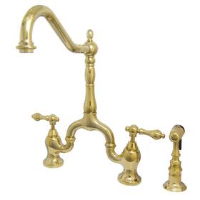 Kingston Brass 663370439018 Ks775.talbs Tudor 1.8 Gpm Deck Mounted Bridge -