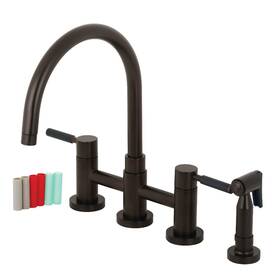 Kingston Brass 663370478338 Ks827.dklbs Concord 1.8 Gpm Widespread Bridge - Bronze