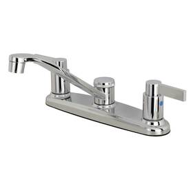 Fb111ndl Kingston Brass 663370540455 Nuvofusion 8 Inch Centerset Kitchen Faucet 7-5/8 In Spout Reach Polis