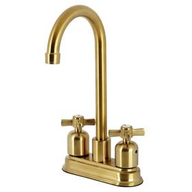 Kb8497zx Kingston Brass 663370656644 Millennium Bar Faucet 6.25 X 4.75 11.56 Brushed