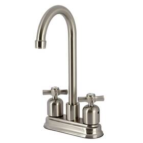 Kb8498zx Kingston Brass 663370656705 Millennium Bar Faucet Brushed Nickel