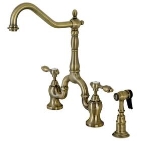 Kingston Brass 663370719356 Ks775.talbs Tudor 1.8 Gpm Deck Mounted Bridge -