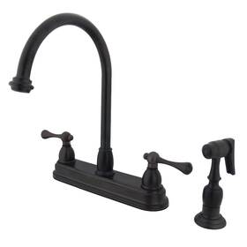 Kingston Brass 663370910098 Kb3755blbs Vintage Set Kitchen Faucet With Sprayer 8-1/2 Inch