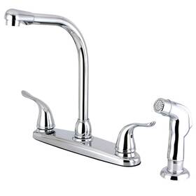 Fb2751ylsp Kingston Brass 767654895191 Yosemite 8 Inch Centerset Kitchen Faucet 7 In Spout Reach Polis