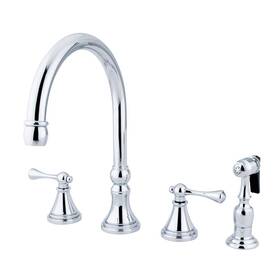 Kingston Brass 799621236652 Ks2791blbs Widespread Kitchen Faucet Polished Chrome