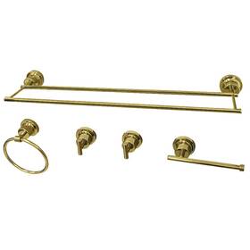 Bah821330478pb Kingston Brass Bah821330478 Concord 5 Piece Bathroom Package -