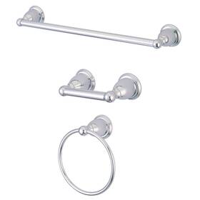 Bak175148c Kingston Brass Bak175148 Heritage 3 Piece Bathroom Package - Chrome