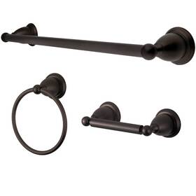 Kingston Brass Bak175248orb Bak175248 Heritage 3 Piece Bathroom Package - Bronze
