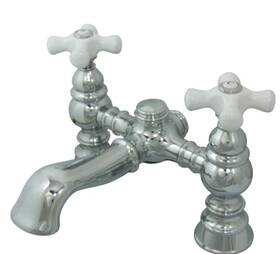 Cc1136t1 Kingston Brass Deck-mount Clawfoot Tub Faucet Polished Chrome Deck