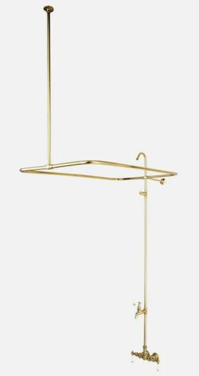 Cc66t1 Kingston Brass Vintage Leg Tub Filler With Shower Enclosure Box 1 Of 2 Only