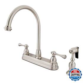 B0051movp2 Kingston Brass - Drop Ship Kb3758blbs Vintage Center Set Kitchen Faucet Sprayer