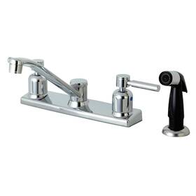 Fb122dl Kingston Brass Concord Kitchen Faucet 8 Inch Centerset Polished Chrome