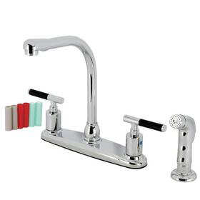 Fb75.cklsp Kingston Brass Fb751cklsp Kaiser 1.8 Gpm Standard Kitchen Faucet - Chrome