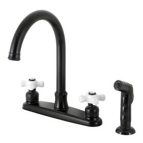 Fb7790pxsp Kingston Brass Victorian 8 Inch Centerset Kitchen Faucet With Sprayer