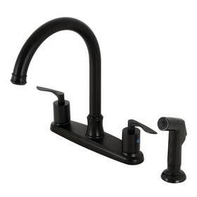 Fb779.svlsp Kingston Brass Fb7790svlsp Serena 1.8 Gpm Deck Mounted Standard - Black