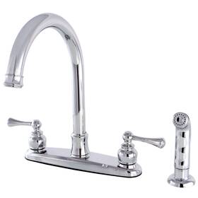 Fb779.blsp Kingston Brass Fb7791blsp Vintage 1.8 Gpm Standard Kitchen Faucet - Chrome