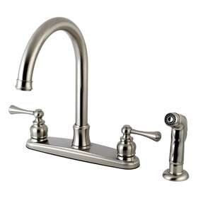 Fb7798blsp Kingston Brass Vintage 8 Inch Centerset Kitchen Faucet Brushed Nickel