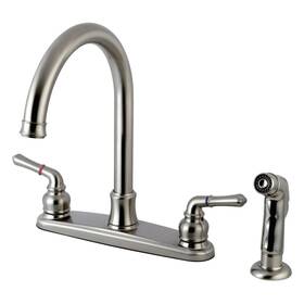 Fb779.nmlsp Kingston Brass Fb7798nmlsp Naples 1.8 Gpm Standard Kitchen Faucet - Nickel
