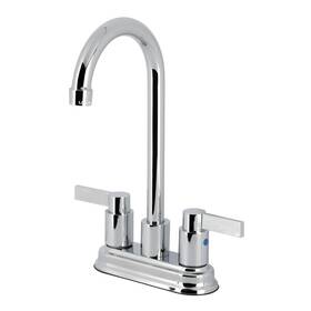 Fb849.ndl Kingston Brass Fb8491ndl Nuvofusion 1.8 Gpm Standard Bar Faucet - Chrome