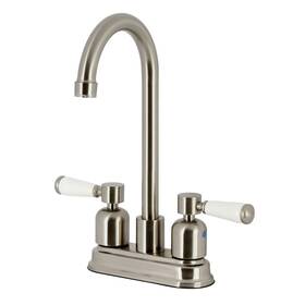 Fb8498dpl Kingston Brass Paris 4-inch Centerset High-arc Bar Faucet Brushed