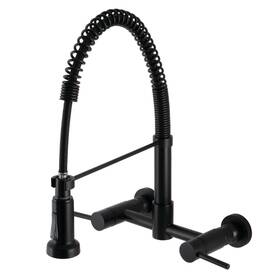 Gs818.dl Kingston Brass Gs8180dl Concord 1.8 Gpm Widespread Bridge Pull - Black