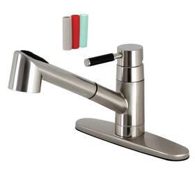 Gsc8578dkl Kingston Brass Kaiser Pull-out Sprayer Kitchen Faucet Brushed Nickel