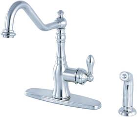Gsy7701aclsp Kingston Brass American Classic Kitchen Faucet With Sprayer And