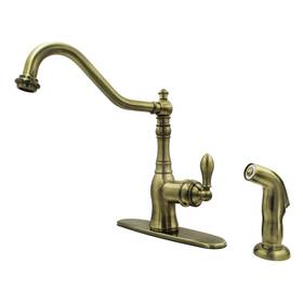 Gsy7703aclsp Kingston Brass Gourmetier American Classic Single-handle Kitchen Faucet Sprayer
