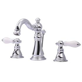 Hfs1971apl Kingston Brass Classic 8 Inch Widespread 2-handle High-arc Bathroom Faucet In Chrome
