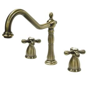 Hkb1793axls Kingston Brass Heritage 2-handle Standard Kitchen Faucet In Antique