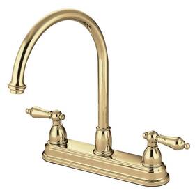 Hkb3742al Kingston Brass Restoration 2-handle Deck Mount Centerset Kitchen Faucets In