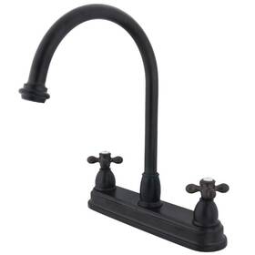 Hkb3745ax Kingston Brass Restoration 2-handle Deck Mount Centerset Kitchen Faucets In Oil