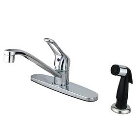 Hkb562 Kingston Brass Wyndham Single-handle Deck Mount Centerset Kitchen Faucets With