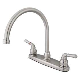 Hkb798ls Kingston Brass Magellan 2-handle Standard Kitchen Faucet In Brushed Nickel