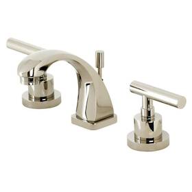 Hks4946cml Kingston Brass Widespread Bathroom Faucets Manhattan 8 Inch 2-handle Polished Nickel