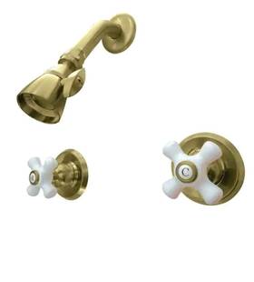 Kb247pxso Kingston Brass Victorian Tub And Shower Faucet Brushed