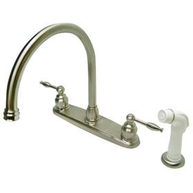 Kb279.kl Kingston Brass Kb2798kl Knight 1.8 Gpm Standard Kitchen Faucet - Nickel