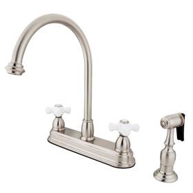 Kb375.pxbs Kingston Brass Kb3758pxbs Restoration 1.8 Gpm Standard Kitchen - Nickel