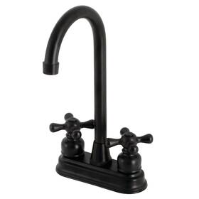 Kb49.ax Kingston Brass Kb490ax Victorian 1.8 Gpm Standard Bar Faucet - Black