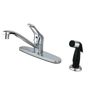 Kb562 Kingston Brass Wyndham Centerset Kitchen Faucet Chrome