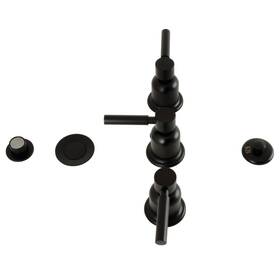Kb6320dl Kingston Brass Concord Three-handle Bidet Faucet Matte Black