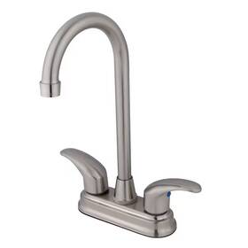 Kb6498ll Kingston Brass 4 Inch Center Bar Faucet Manual Mount 2 Hole
