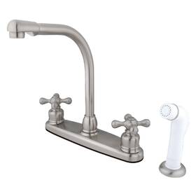Kb71.ax Kingston Brass Kb718ax Victorian 1.8 Gpm Standard Kitchen Faucet - Nickel