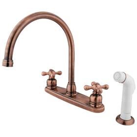 Kb726ax Kingston Brass 8-inch Centerset Kitchen Faucet Antique Copper