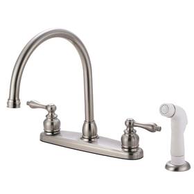 Kb72.al Kingston Brass Kb728al Vintage 1.8 Gpm Standard Kitchen Faucet - Nickel