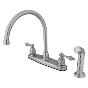 Kb72.alsp Kingston Brass Kb728alsp Vintage 1.8 Gpm Standard Kitchen Faucet - Nickel