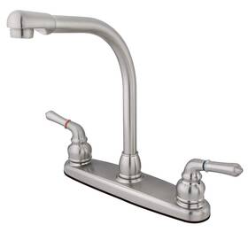Kb758ls Kingston Brass Magellan 8 Inch High Arch Kitchen Faucet With Twn Lever