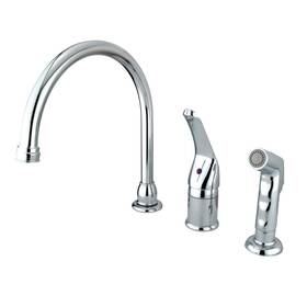 Kb821 Kingston Brass Chatham Single Lever Handle Kitchen Faucet With Sprayer Without Soap Di