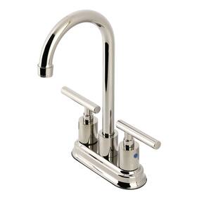 Kb849.cml Kingston Brass Kb8496cml Manhattan 1.8 Gpm Standard Bar Faucet - Nickel